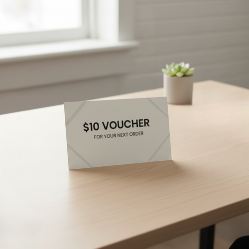 $10 voucher for your next order — $10 value